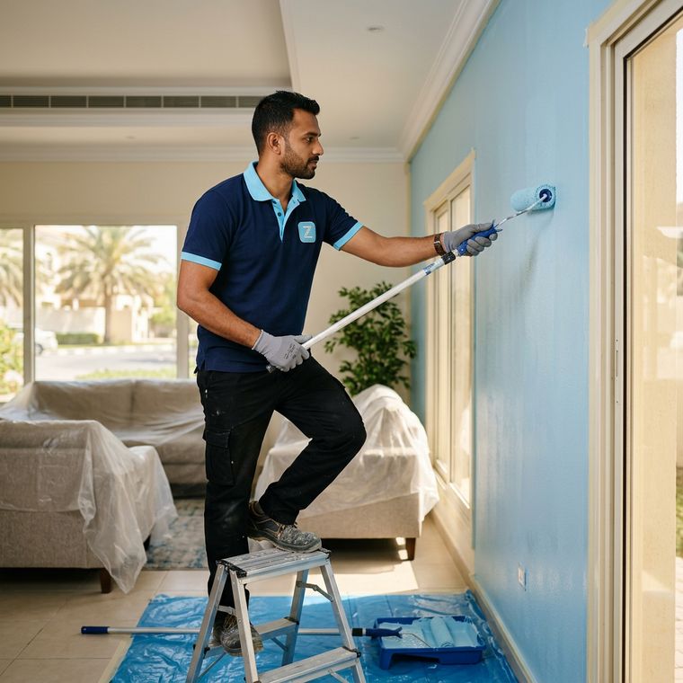 Painting Work by ZIPPCO team in Abu Dhabi